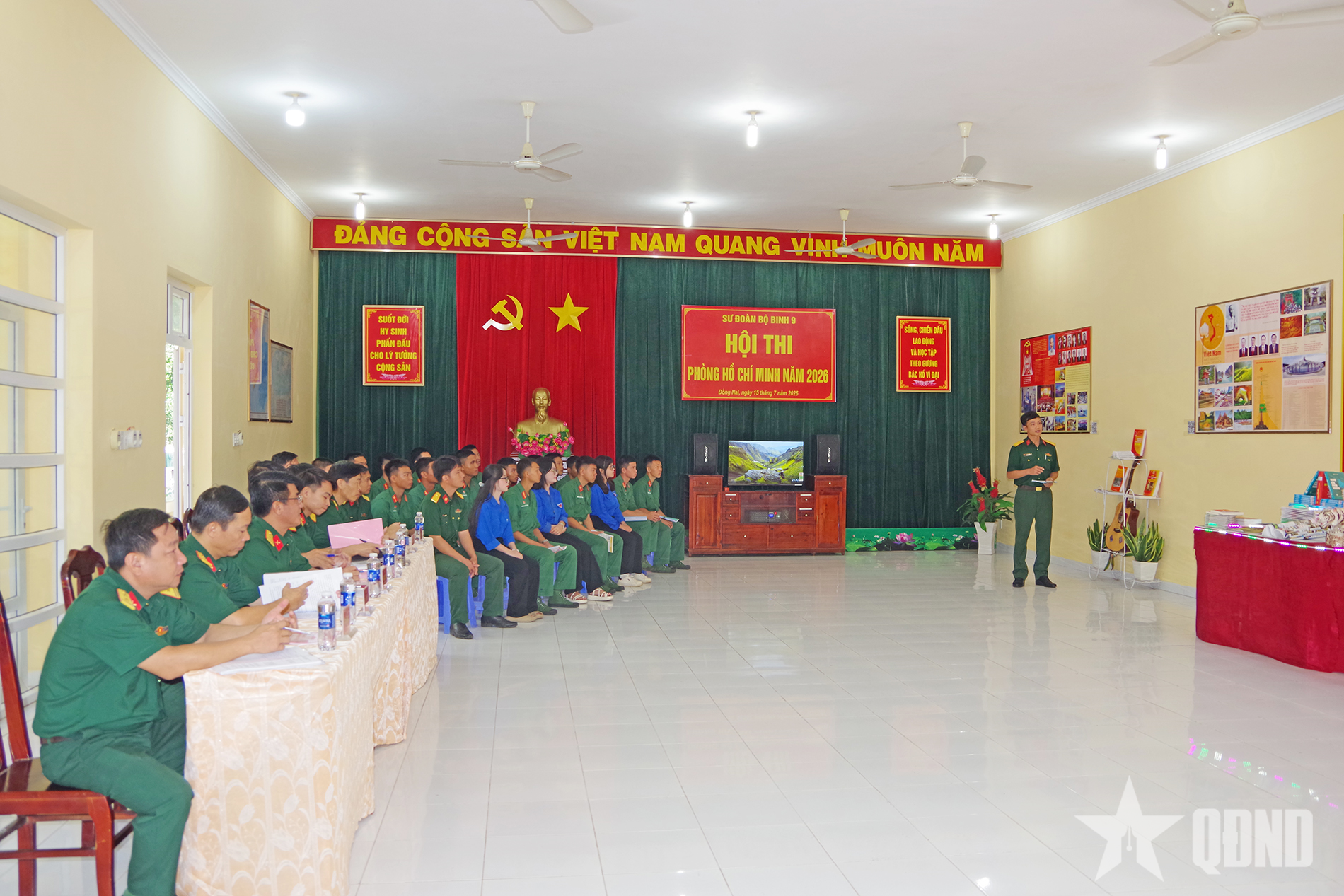 Sư đoàn 9 (Quân đoàn 34) tổ chức thành công Hội thi Phòng Hồ Chí Minh